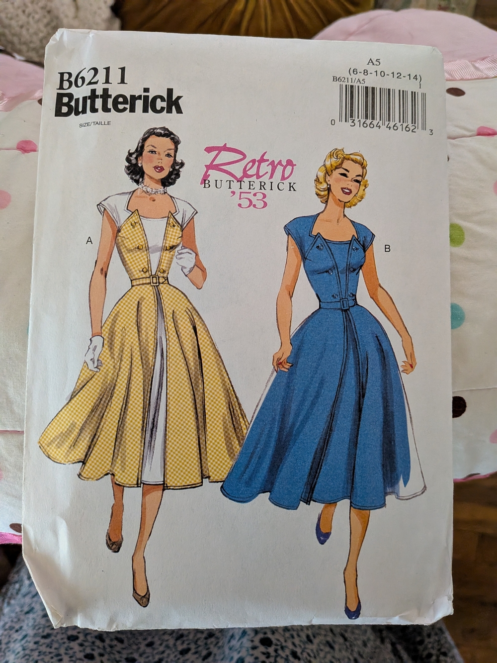 Butterick Retro '53 Vintage Dress Sewing Pattern B6211